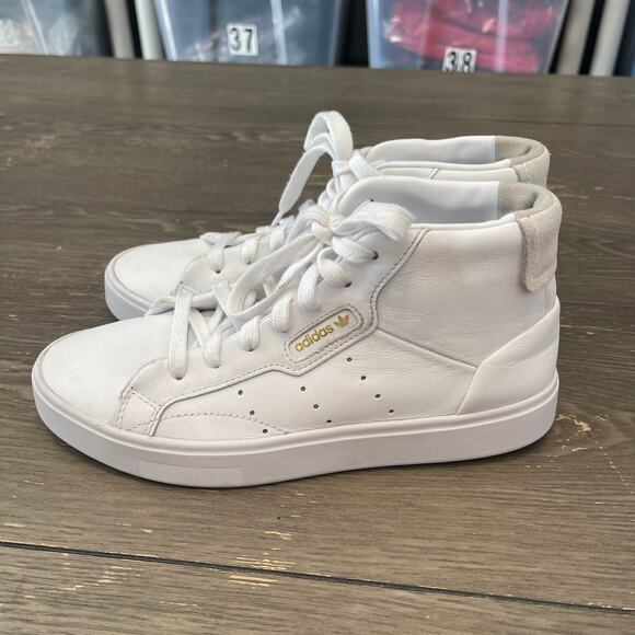 Adidas Sleek Mid Sneakers Size 5.5 - Picture 3 of 7